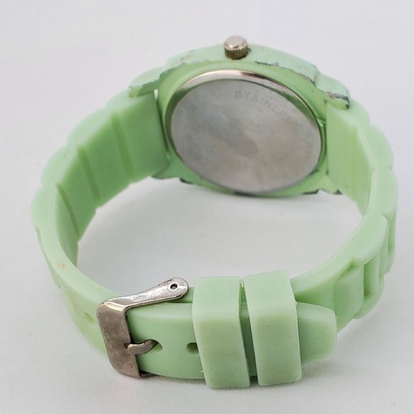 40MM Women's Watch Light Green Dial Light Green Plastic Bands New Battery - Picture 7 of 13